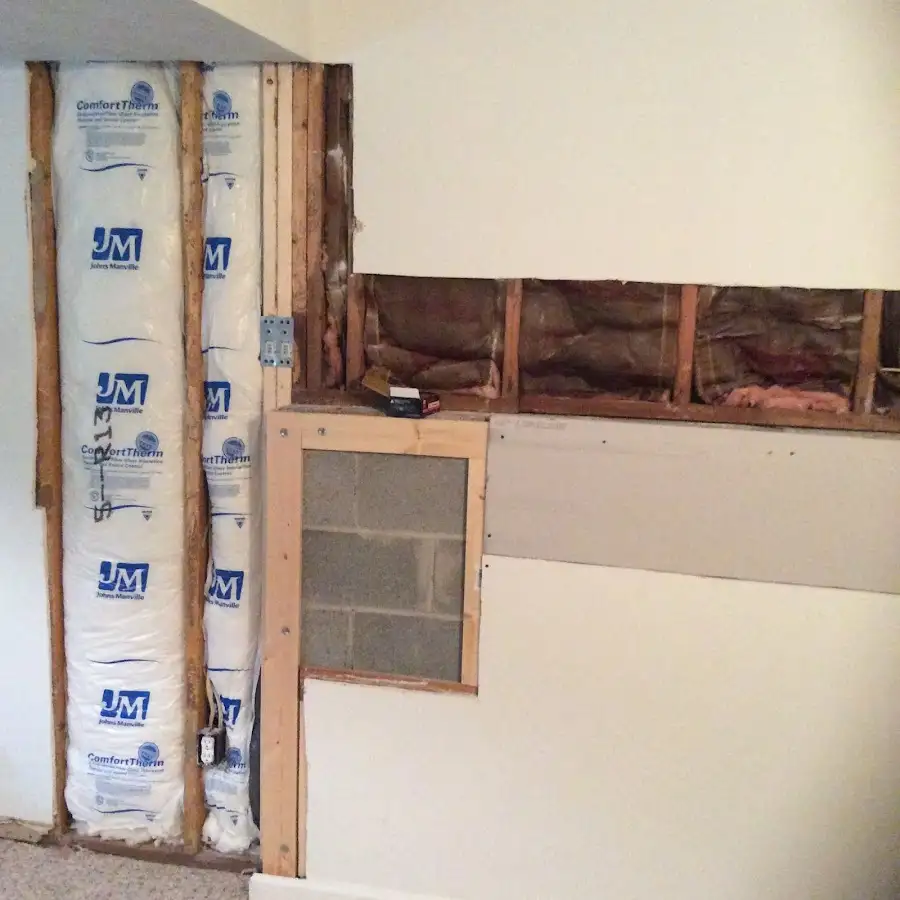 Wall insulation replacement during Contents Cleaning & Restoration in Zanesville